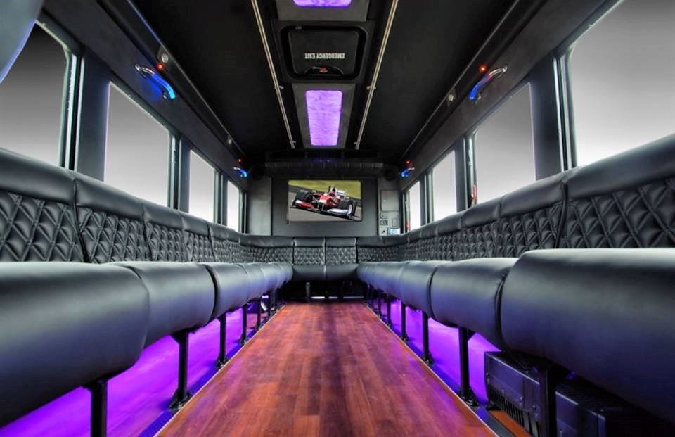 Limo Party Bus interior